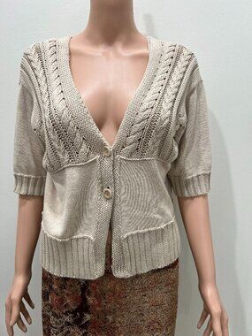 Sundance Catalog short sleeve cardigan Size M